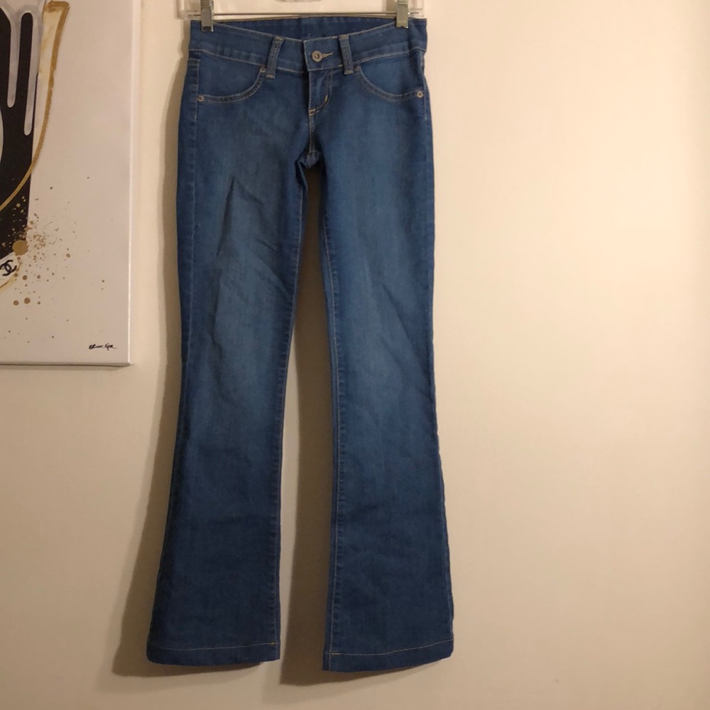 LF Bell Bottom Blue Jeans